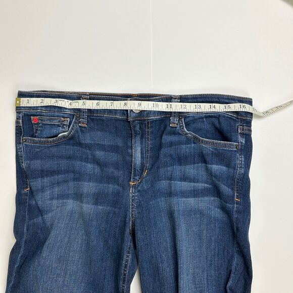 Joe's Jeans The Icon Mid Rise Flare Jeans Sophia Medium Blue Denim Y2K sz 32 - Picture 7 of 12